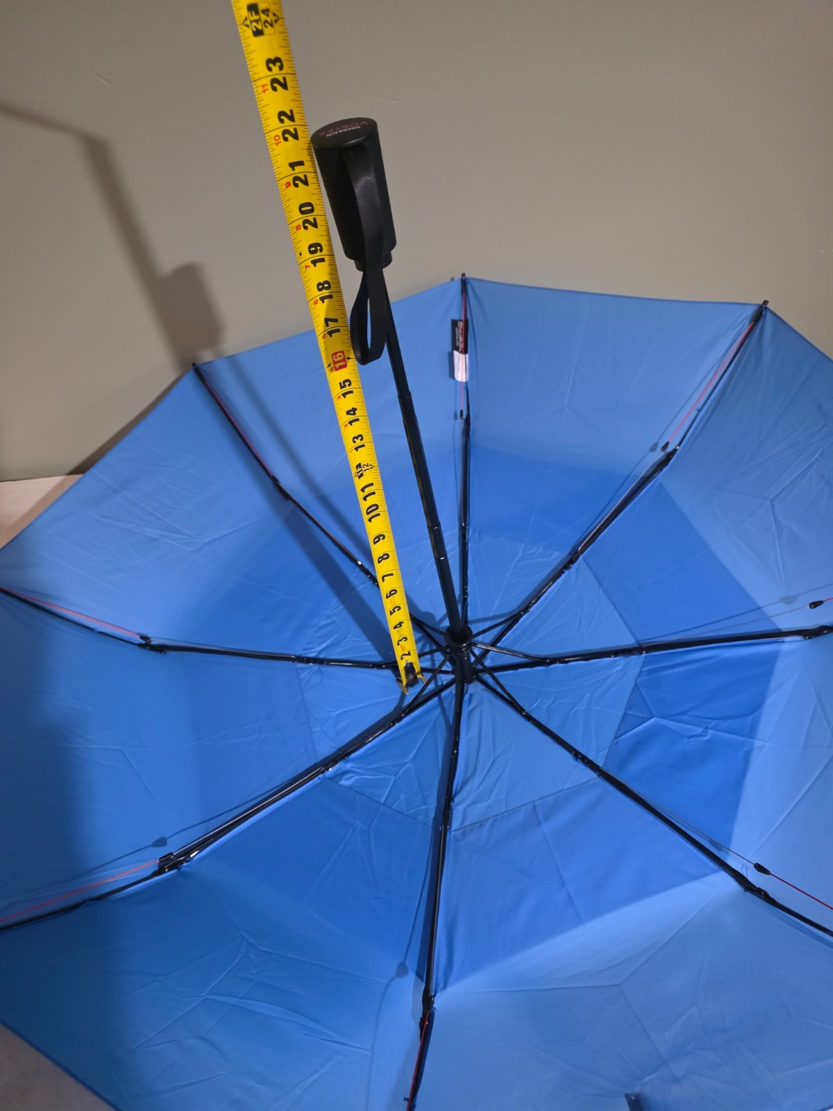 ShedRain Vortex Compact Folding Travel Windproof Umbrella Auto Open & Close Blue
