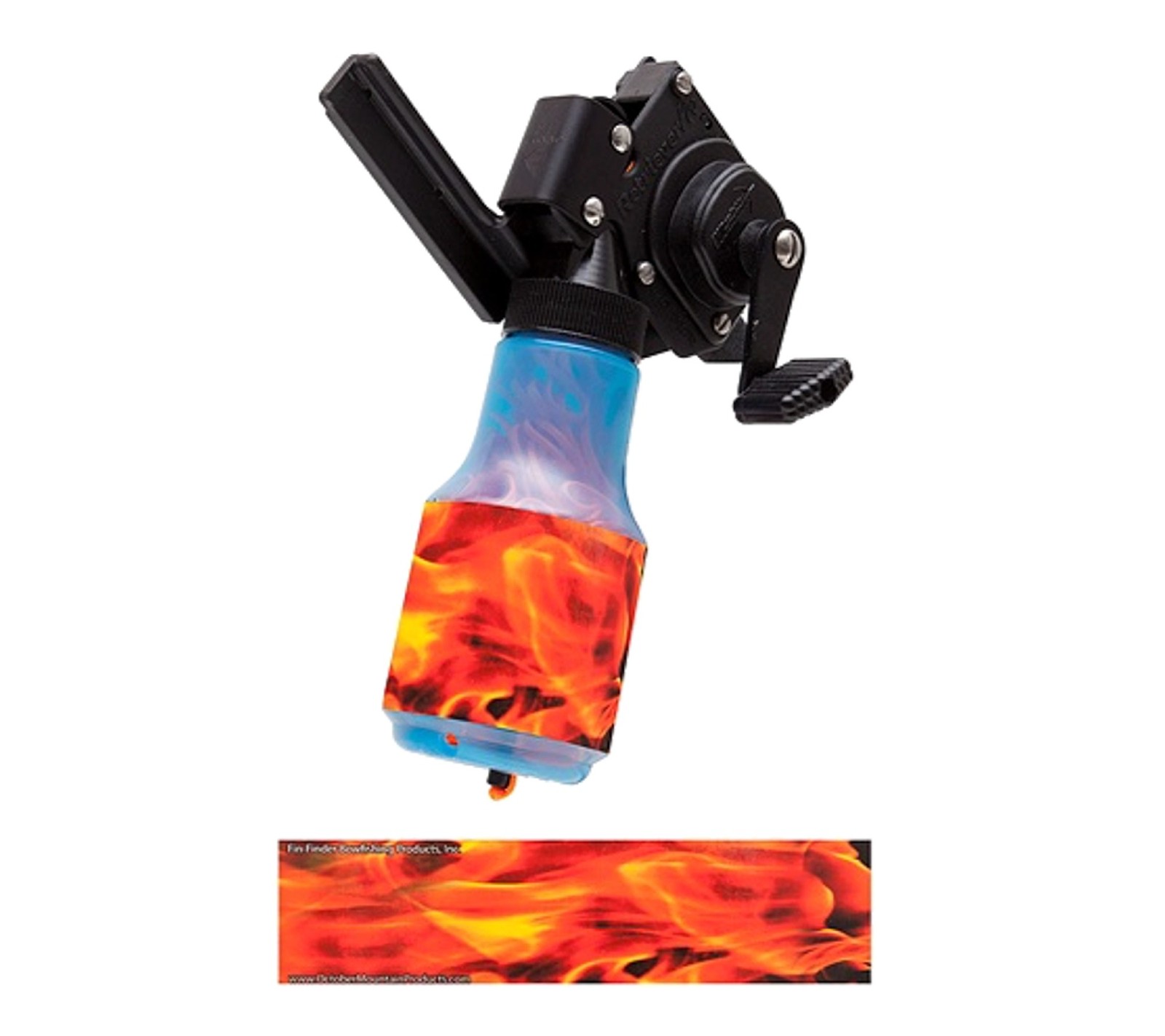 Fin-Finder HydroSkin Bowfishing Bottle Wrap Fire Flames #60827