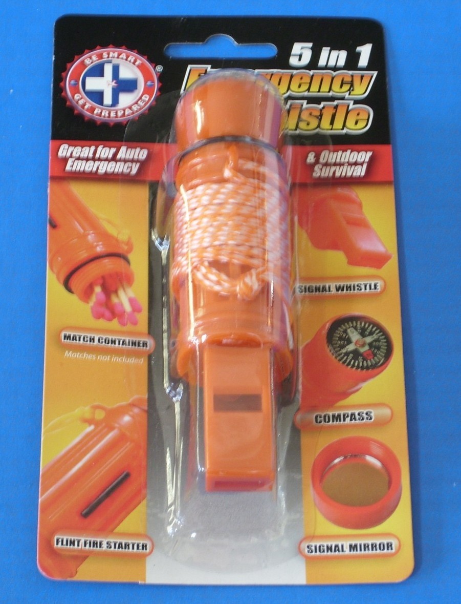 Survival Whistle 5 in1Function Camping Hiking Boating Emergency Disaster C89S SE