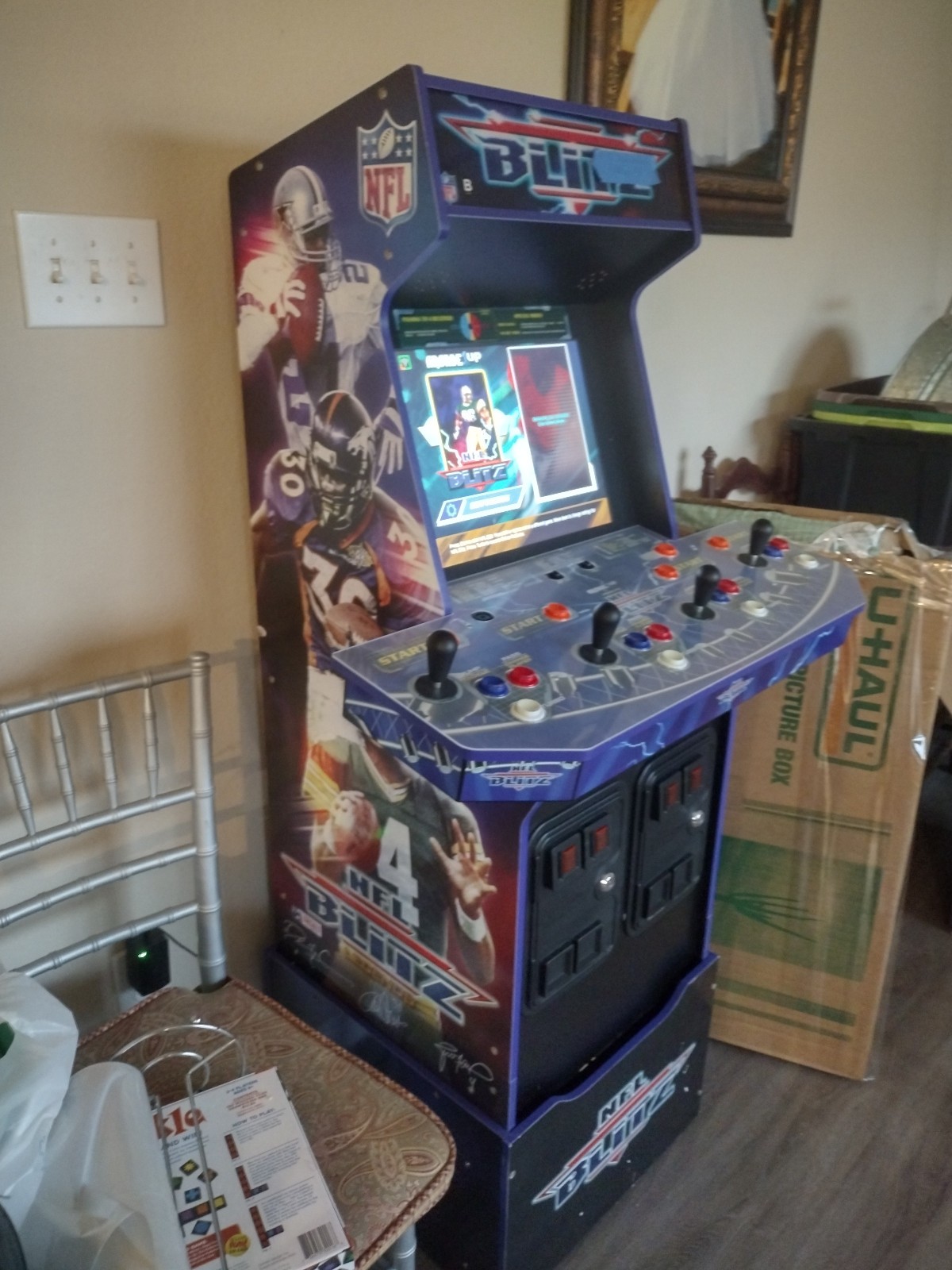 Arcade1 Up NFL Blitz Fully Functional, 4 player game