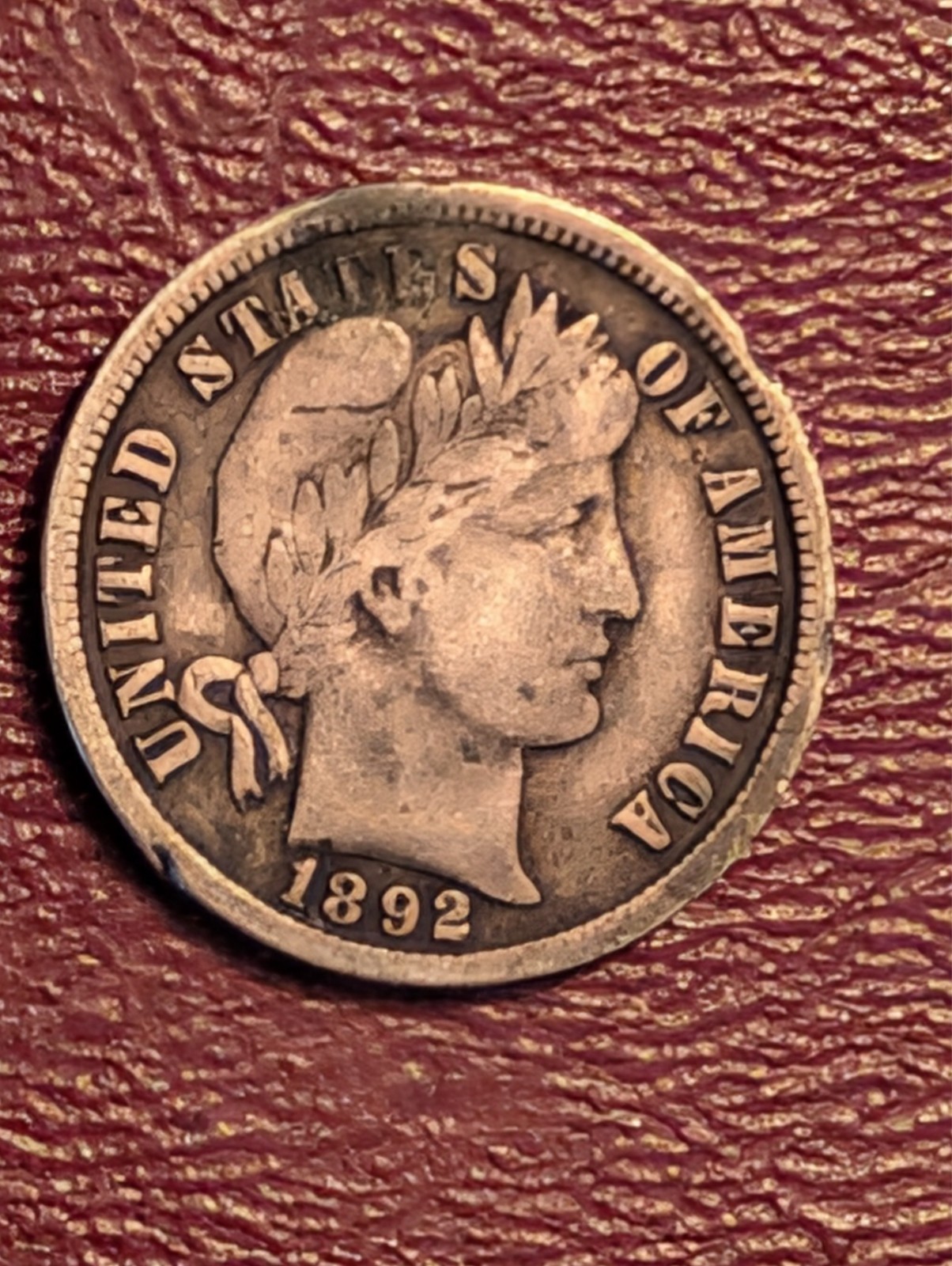 1892-O Barber Dime 10c Ungraded
