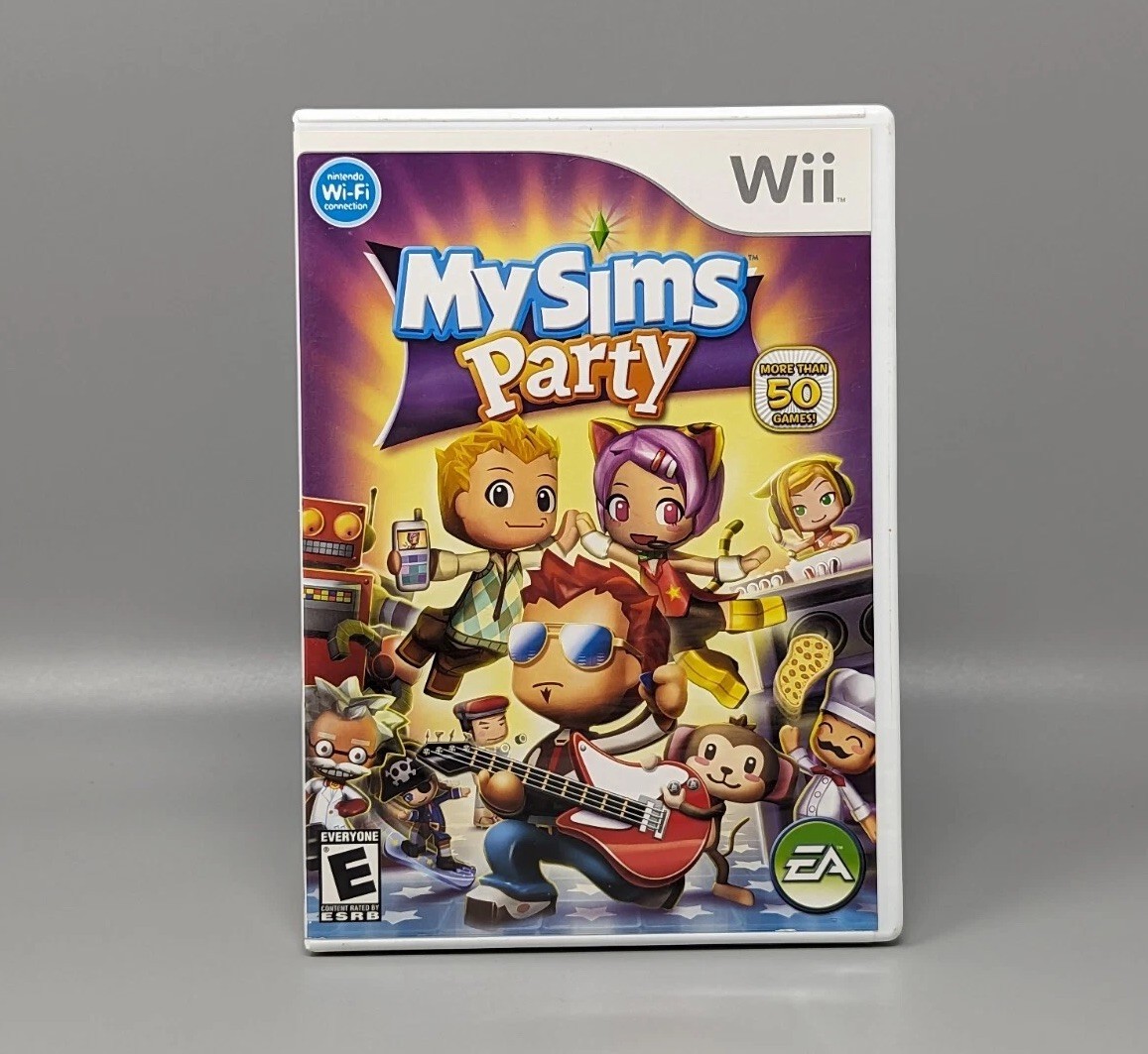 My Sims Party Nintendo Wii Replacement Case & Manual Only No Game