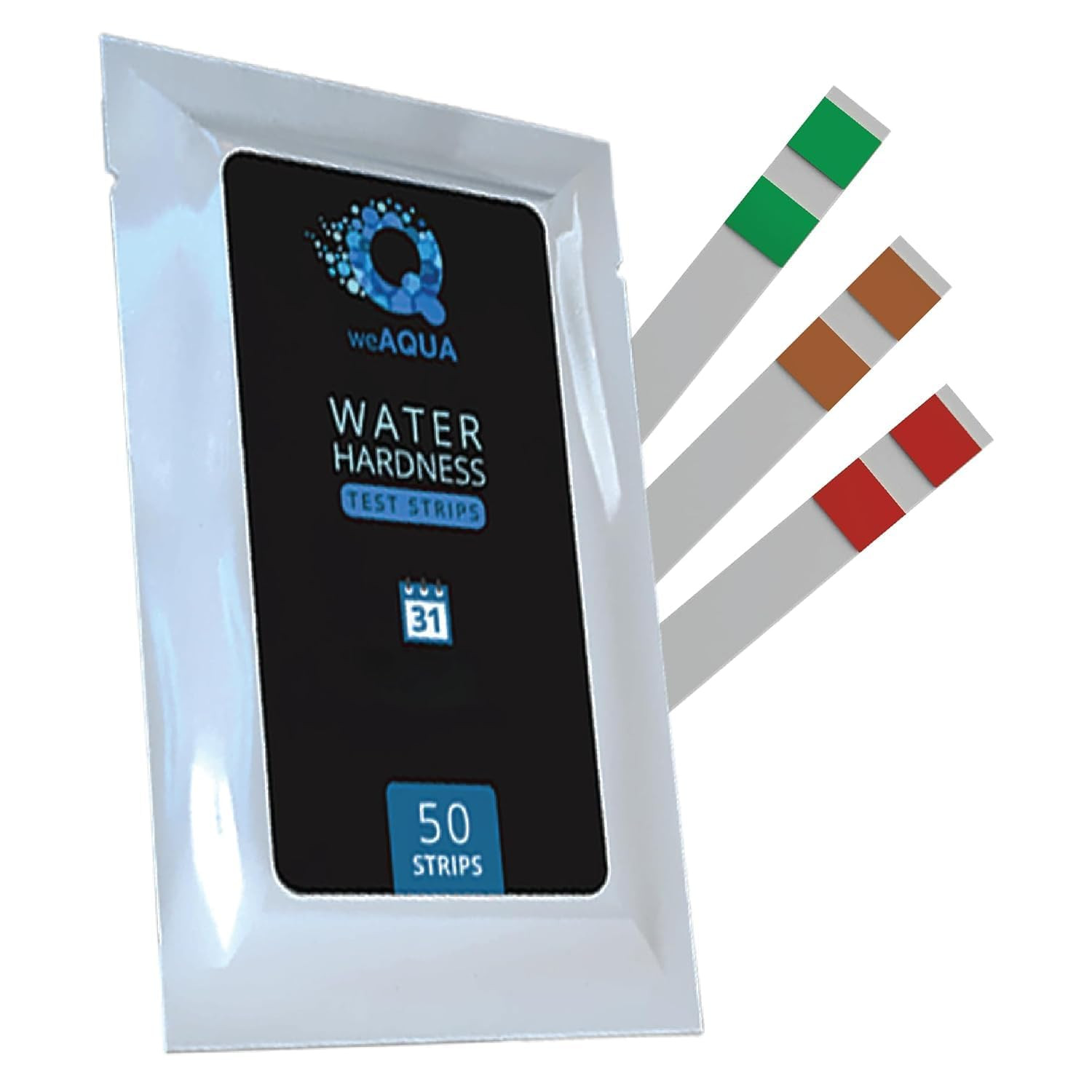 Kit prueba dureza agua 50 tiras mide calcio y magnesio para grifo pozo y spa
