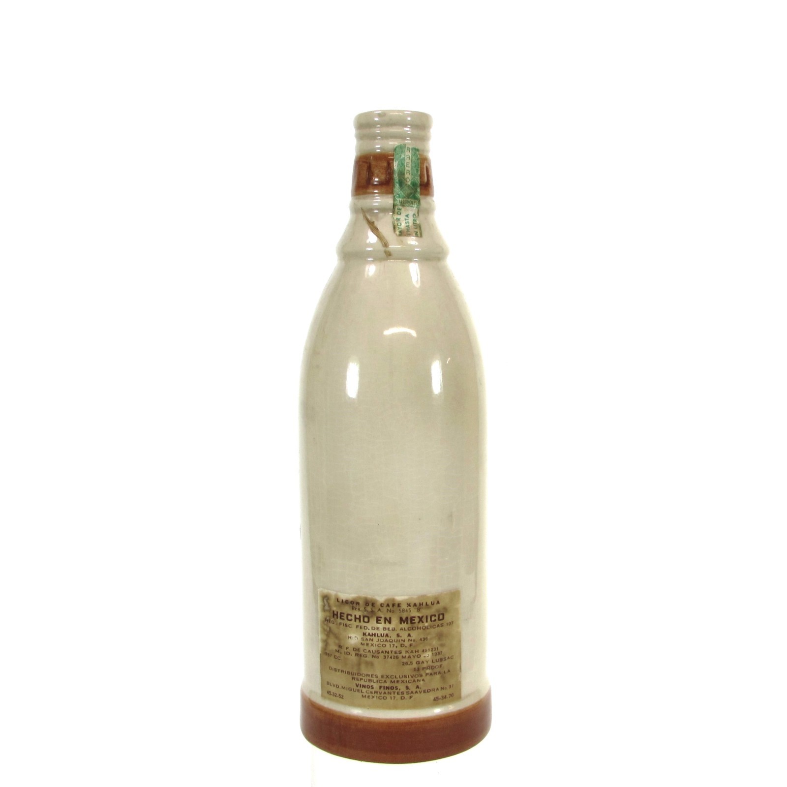 Vintage Luxo Lier Mexico KAHLUA - AZTEC 250ml Bottle EMPTY