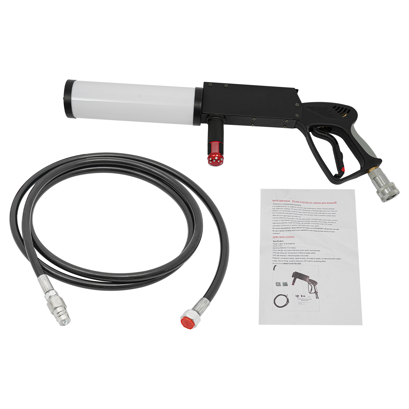 CO2 Cannon CO2 Handheld DMX Blaster DJ Disco Stage 50W C02 Jet +3M CO2 Hose Sale