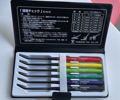 TSUBOSAN MA00600 Hardness Tester Checker File HRC40-HRC65 Set