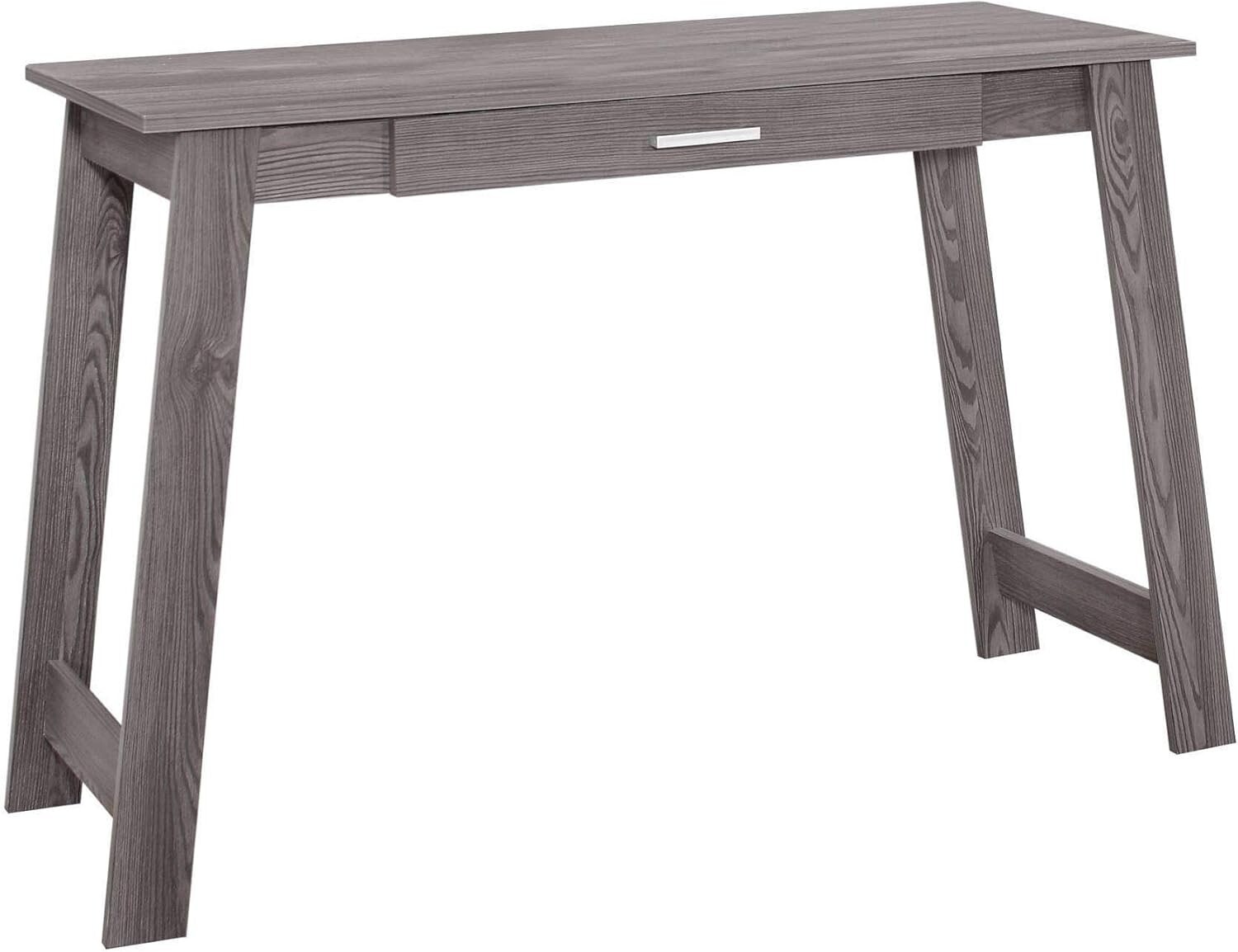 Offex 42" L Contemporary Rectangular Computer/Writing Desk with a Drawer, Grey