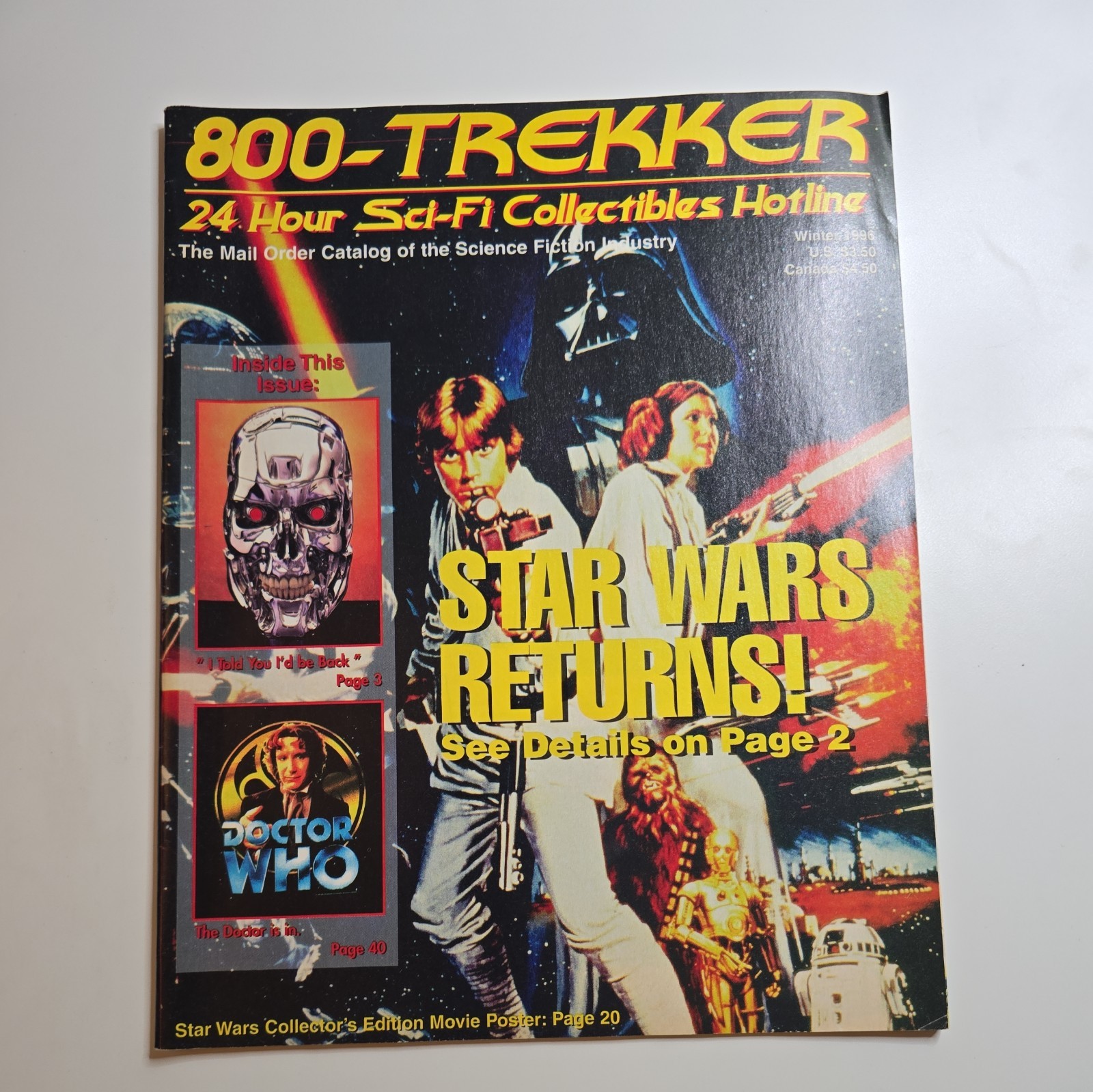 800-Trekker Winter 1996 Science Fiction Catalog Star Wars Doctor Who X-Files