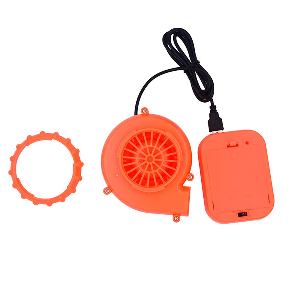 Arokibui USB Mini Upgrade Inflatable Costume Fan Replacement Blow up Orange