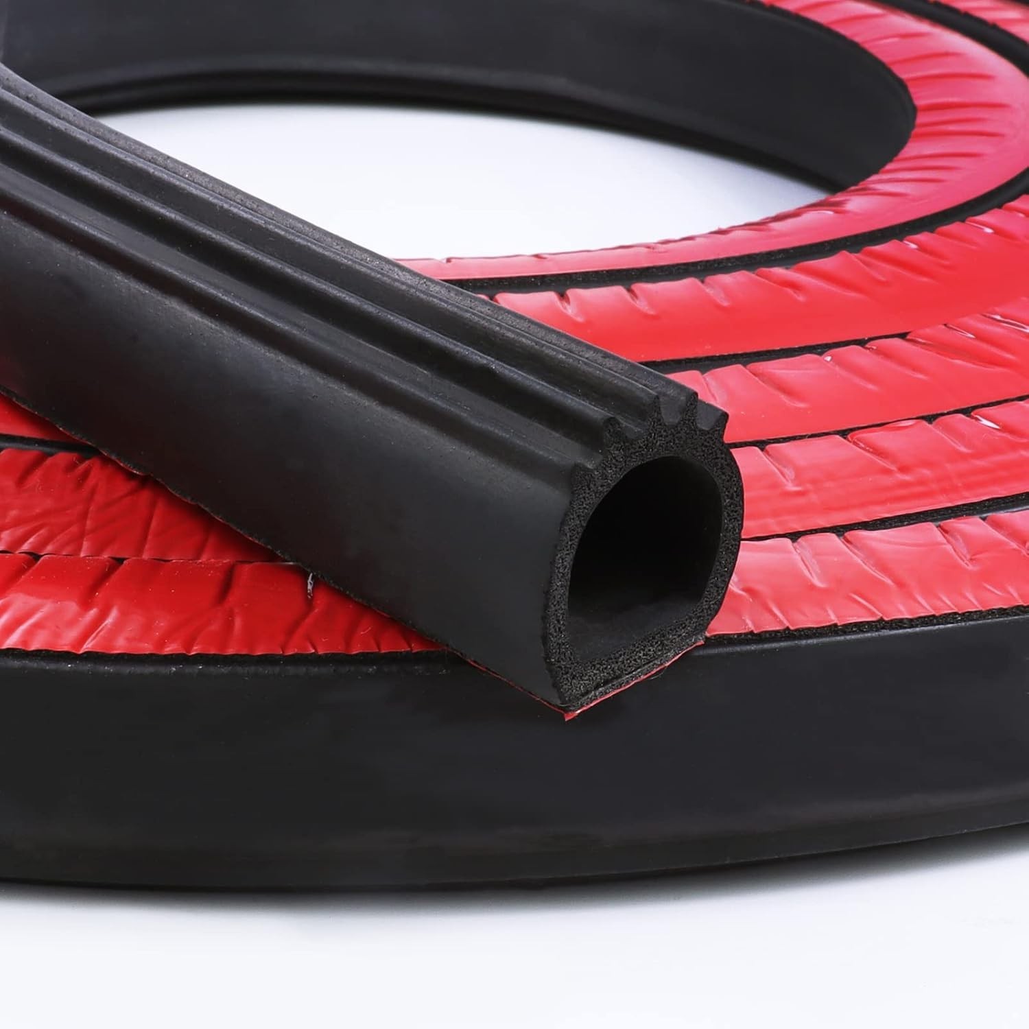 Rubber D Shape Door Seal Strip 1" RV Slide Out Seal Self Adhesive EPDM Rubber He