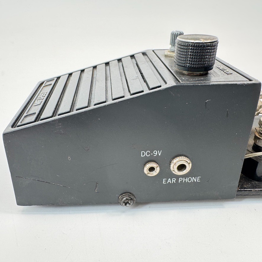 MFJ-557 Code Oscillator w/ Morse Code Telegraph Key on Metal Base