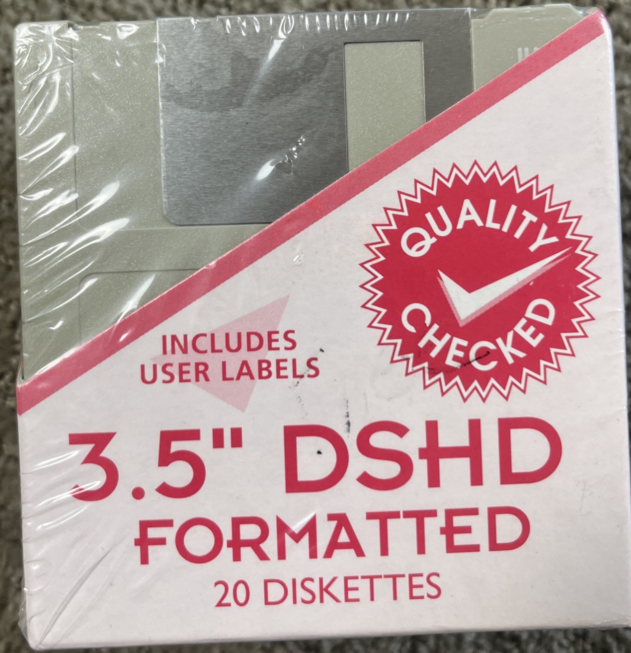 Standard 3.5" DSHD Formatted 20 Diskettes Floppy Disks IBM PS/2 Models New