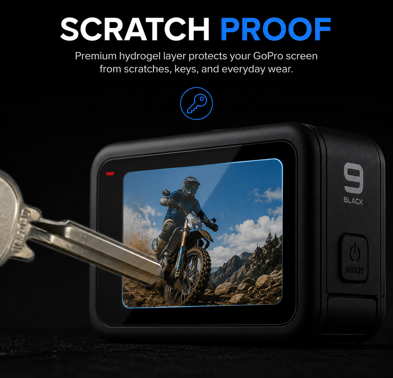 For GoPro All Models Hydrogel Screen Protector Self Healing HD Clear