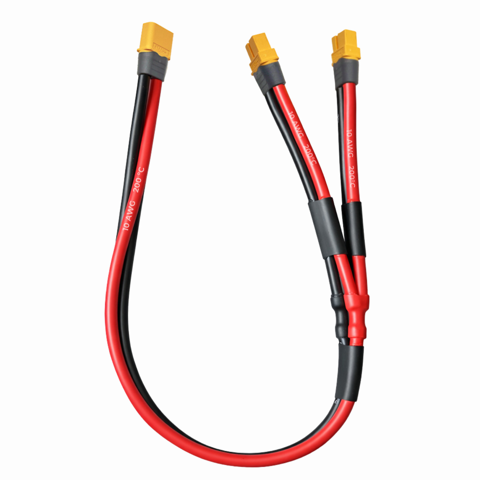 XT60 Y Splitter 10AWG Female Male Parallel Connector 2 Way 1 to 2 3 Way 1 to 3
