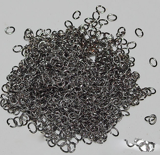 100 Silver Metal Oval Jumprings Connectors 4 x 3 mm for jewelry making