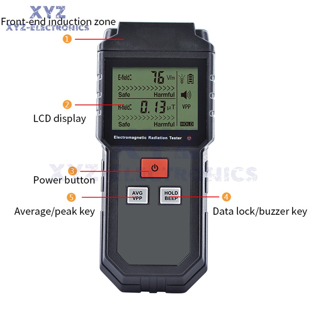 ET825 Electromagnetic Field Radiation Detector Tester EMF Meter Dosimeter Meter