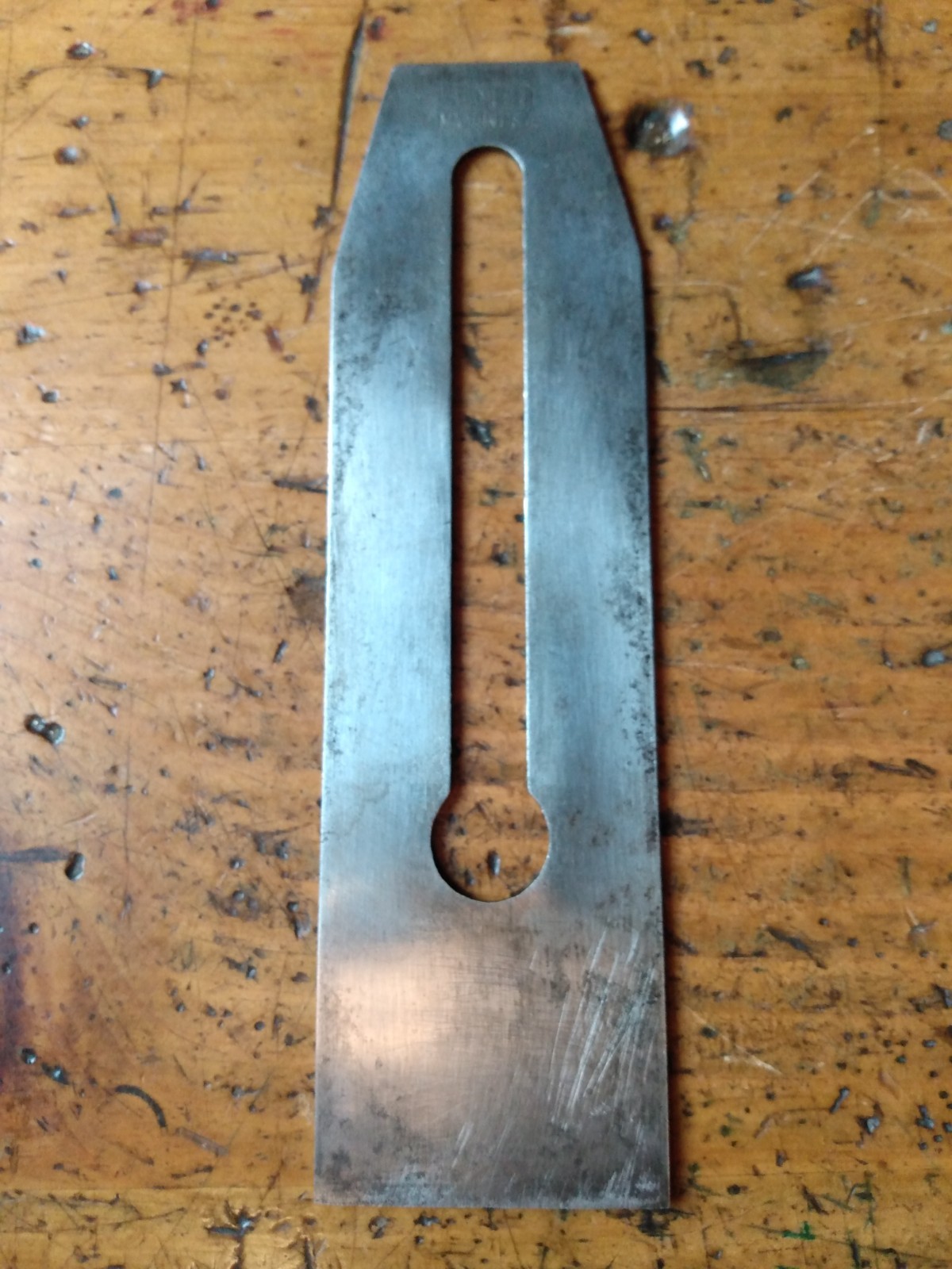STANLEY NOTCHED RECTANGLE LOGO,  2" plane blade. READ FULL DESCRIPTION.
