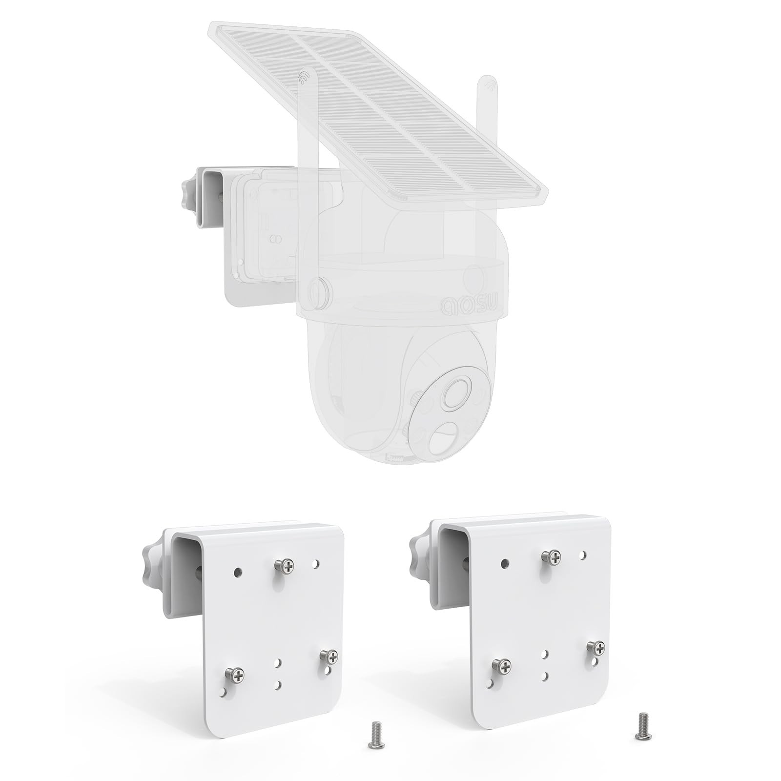 Gutter Mount for AOSU Solar Security Cameras Outdoor Wireless(SolarCam D1 Cla...
