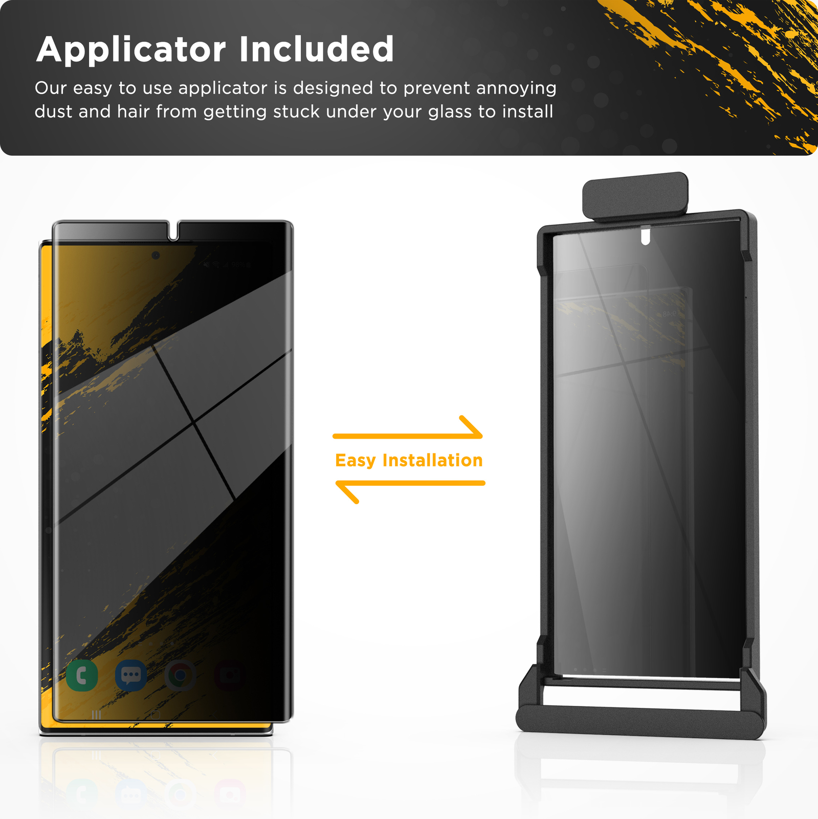 Samsung Galaxy S23 Ultra Privacy Screen Protector, Fingerprint Sensor Compatible