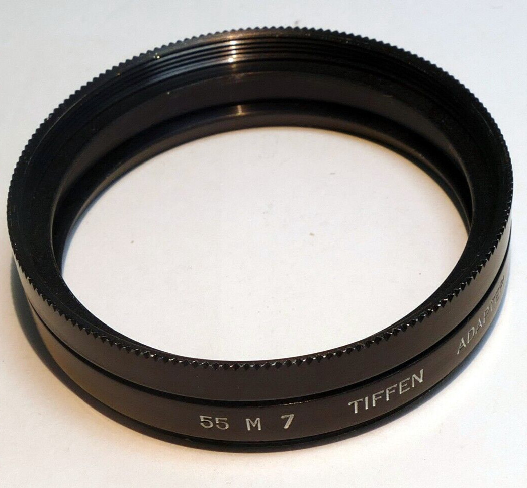 Tiffen 55mm to series 7 VII Filter 54mm ring adapter w/ retaining ring set USA