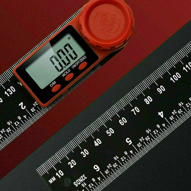 2-In-1 Digital Angle Finder Ruler 200mm 7" Protractor Goniometer Handwork