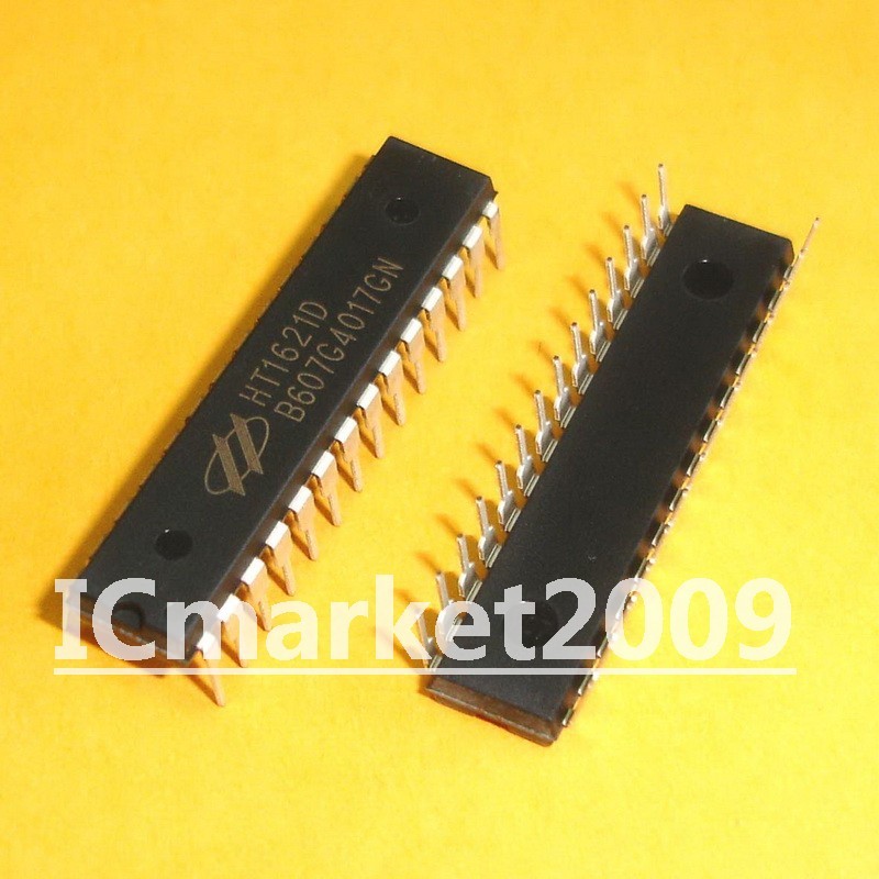 5 PCS HT1621D DIP-28 HT1621 RAM Mapping 32x4 LCD Controller Chip IC