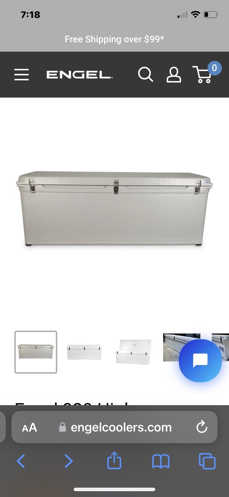 Engle 320 Hard High Performance Cooler.