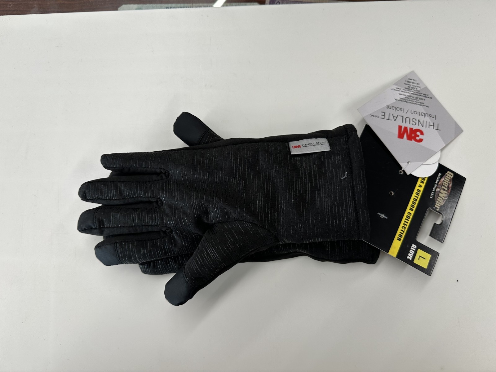 Quiet Wear 3M Thinsulate Waterproof Touchsreen Compatible Gloves LARGE