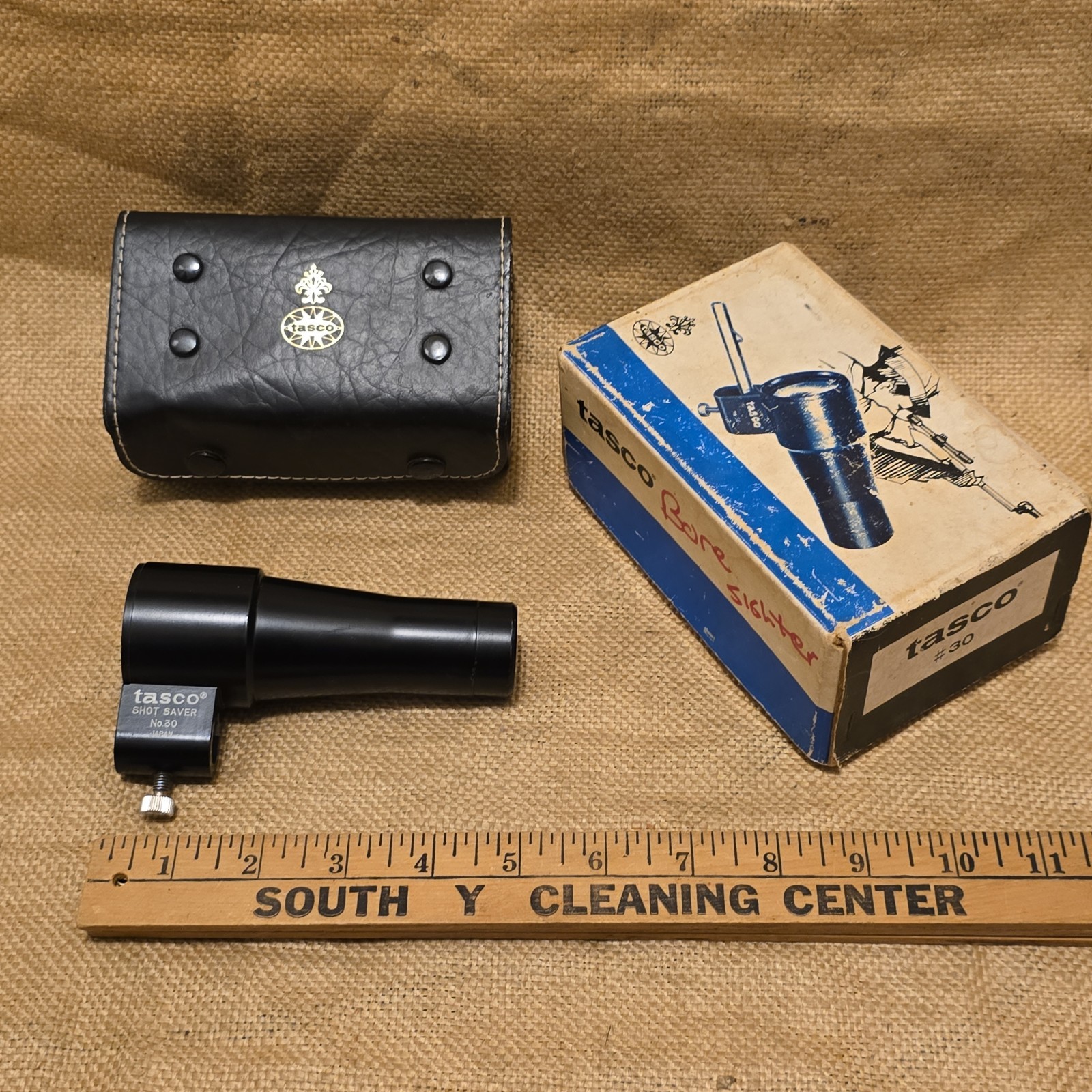 Tasco Bore Sighter #30 No Spuds in the original case Shot Saver Japan