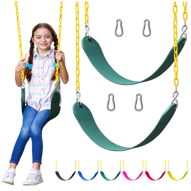 2pc Asientos De Columpios Para Ninos Juegos Cadena Arbol Jardin MEJOR Swing Set