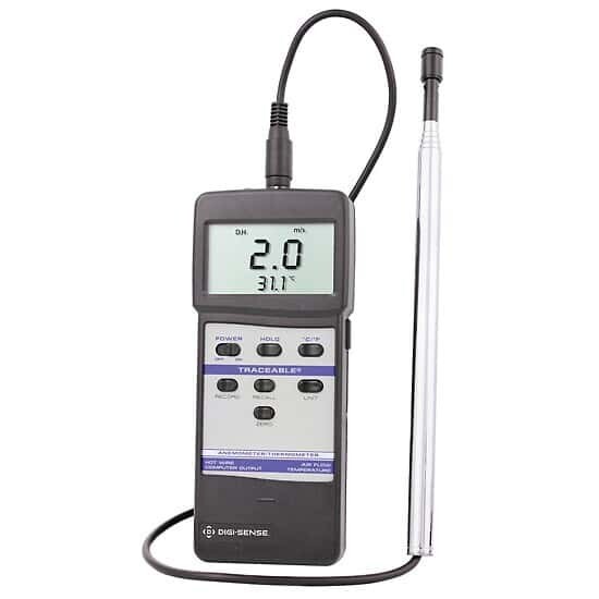 VWR /  Traceable 4330 Hot Wire Anemometer / Thermometer w/ Telescopic Probe
