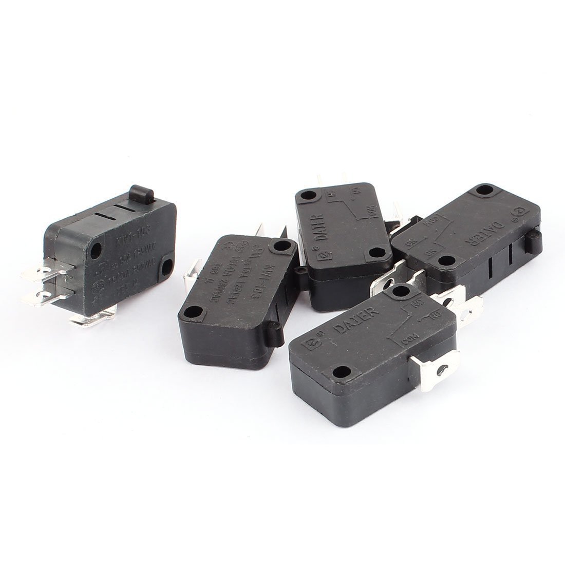 50Pcs Push Button KW1-103 3-Pin Microswitch SPDT 16A Micro Switch