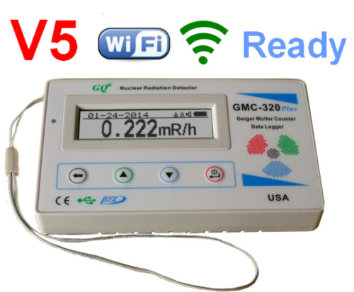 GQ GMC320+V5 WIFI digi Geiger Counter Nuclear Radiation Detector Gamma Beta Xray