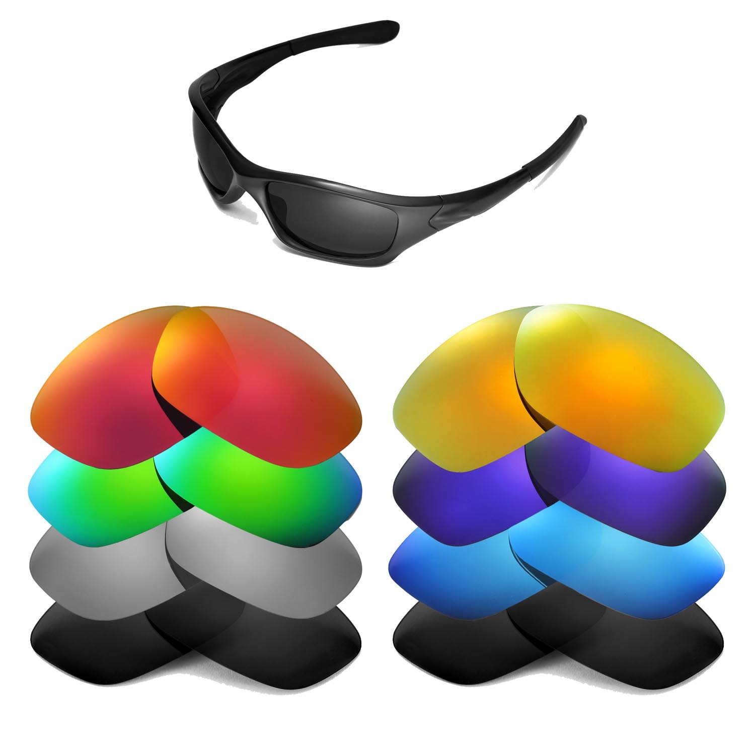 Walleva Replacement Lenses for Oakley Pit Bull Sunglasses - Multiple Options
