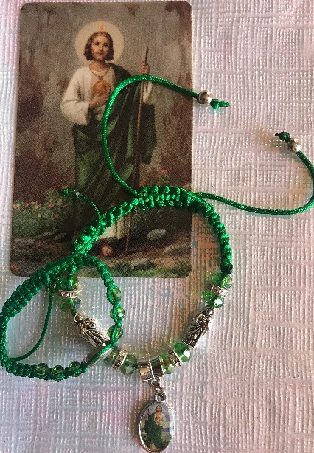 Pulseras De San Judas Tadeo ~Small & Big~Saint Jude Bracelet Set Of Two.