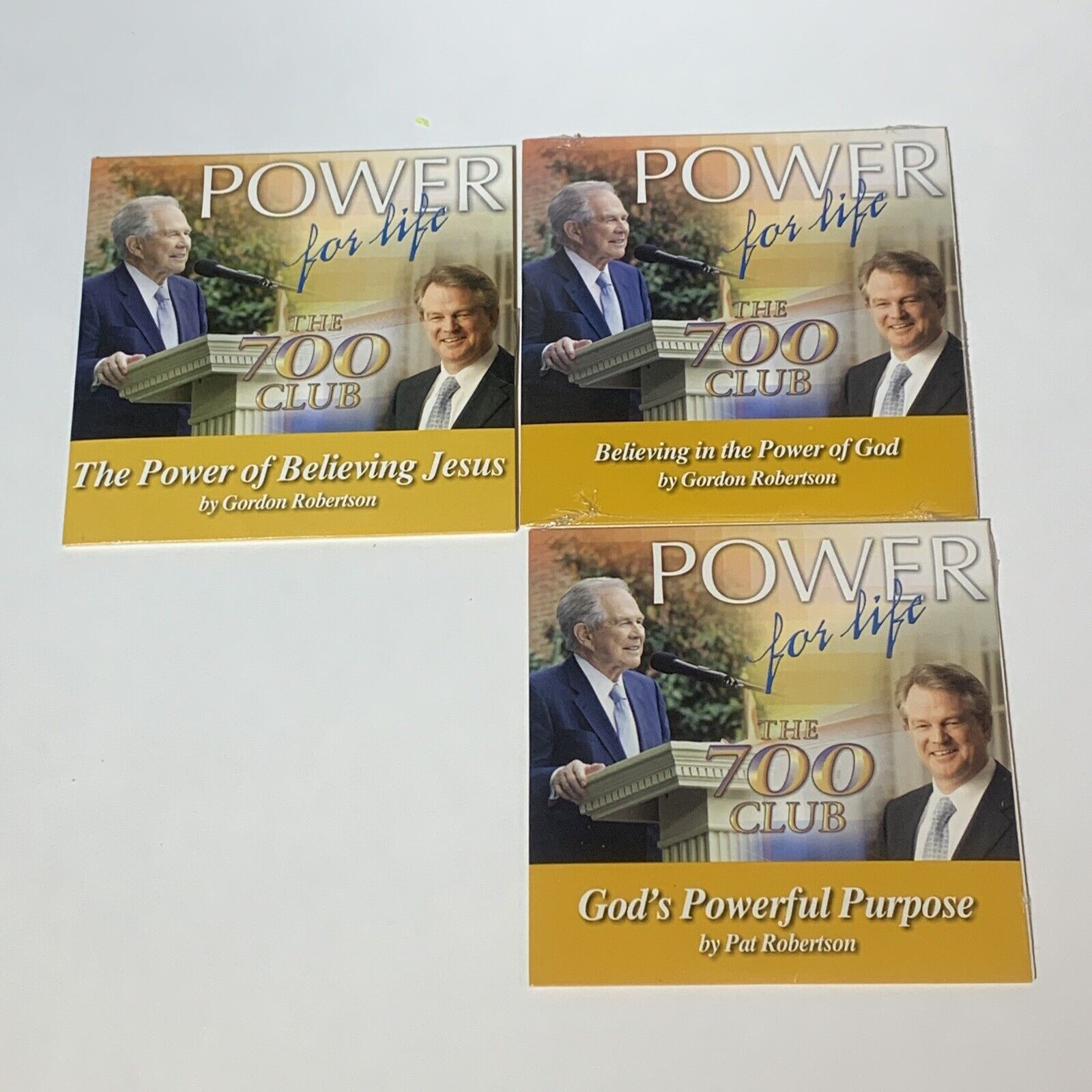 3 New CD Power For Life The 700 Club Gordon Robertson Pat Robertson Power Of God