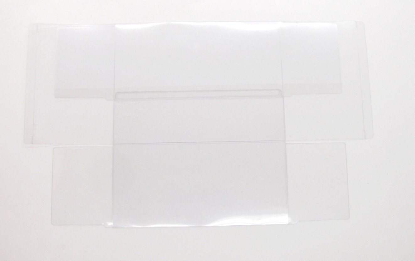 5X CLEAR PLASTIC PROTECTIVE BOX SLEEVE FOR ATARI 2600 BIG INDY 500 (SIZE D)