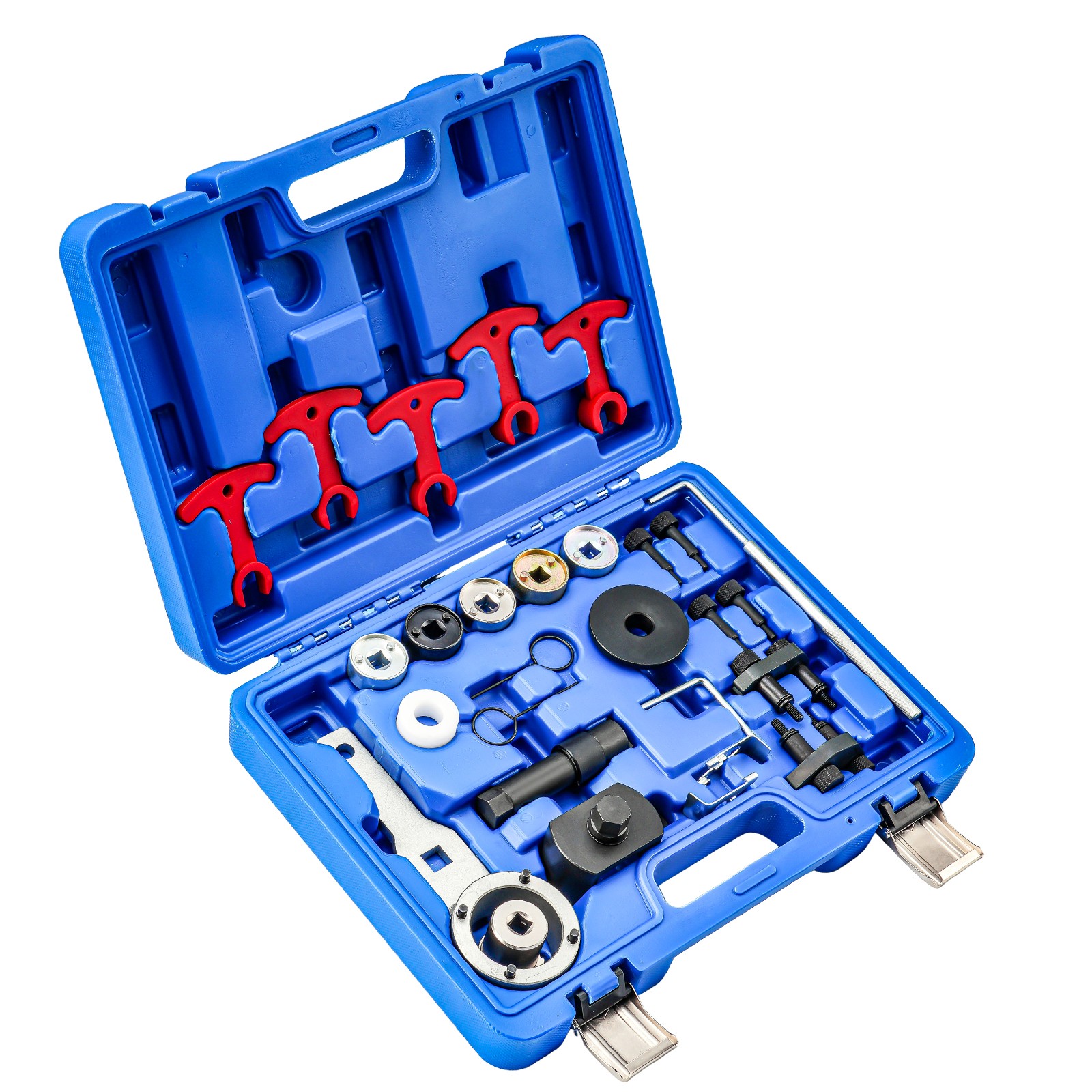 23pcs Engine Timing Tool Kit Camshaft Locking Tool XC4111C for Audi VW Blue Box