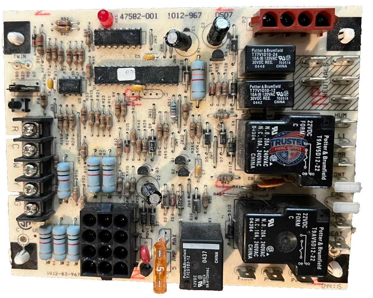 47582-001 GUARANTEED WORKING TESTED GOOD Furnace Control Circuit Board 1012-967