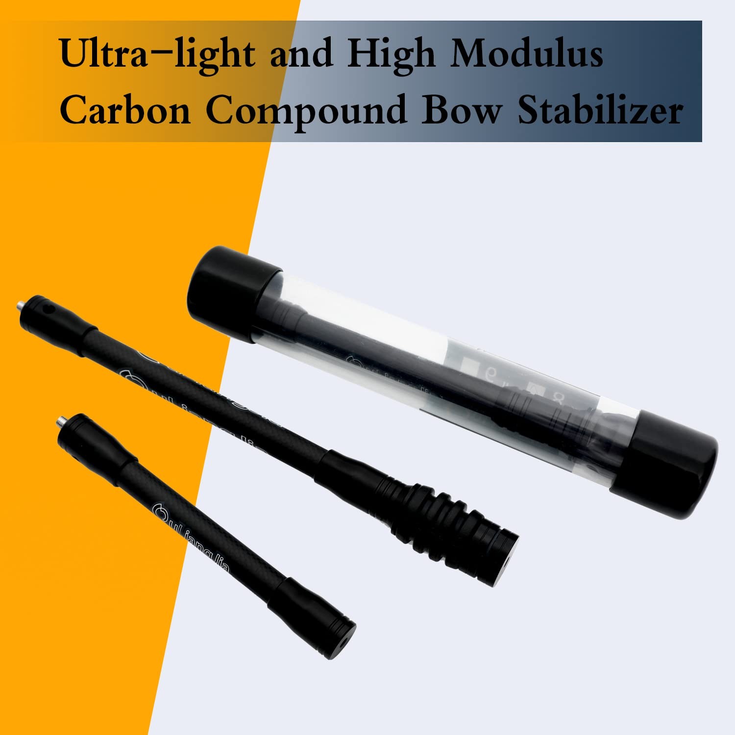 Archery Bow Stabilizer 3K High Modulus Carbon 8" 10" 12" - Reduces Vibration