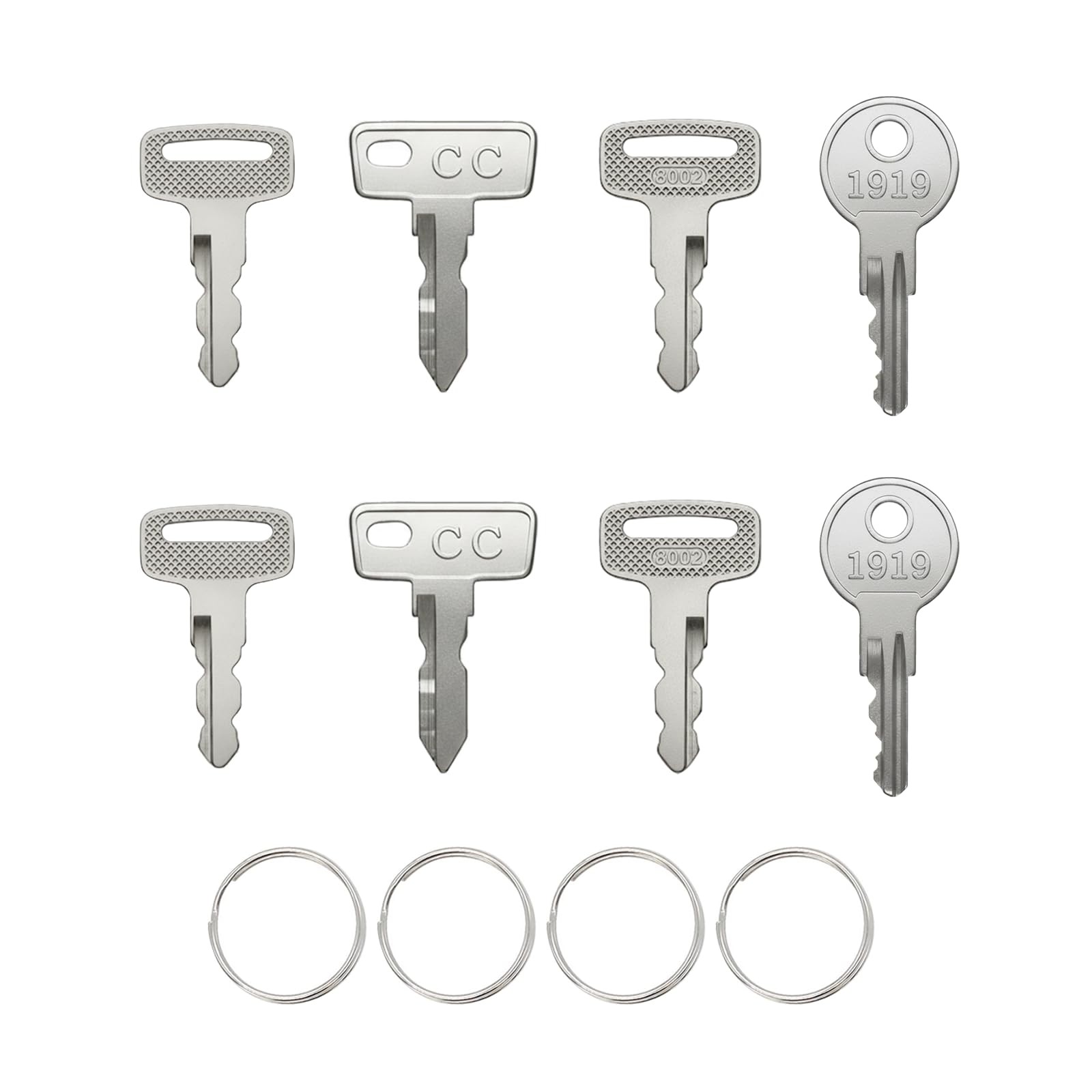 Hather Golf Cart Key Set: 8 Keys for EZGO, Club Car, Yamaha – OEM# 1012505, 1706