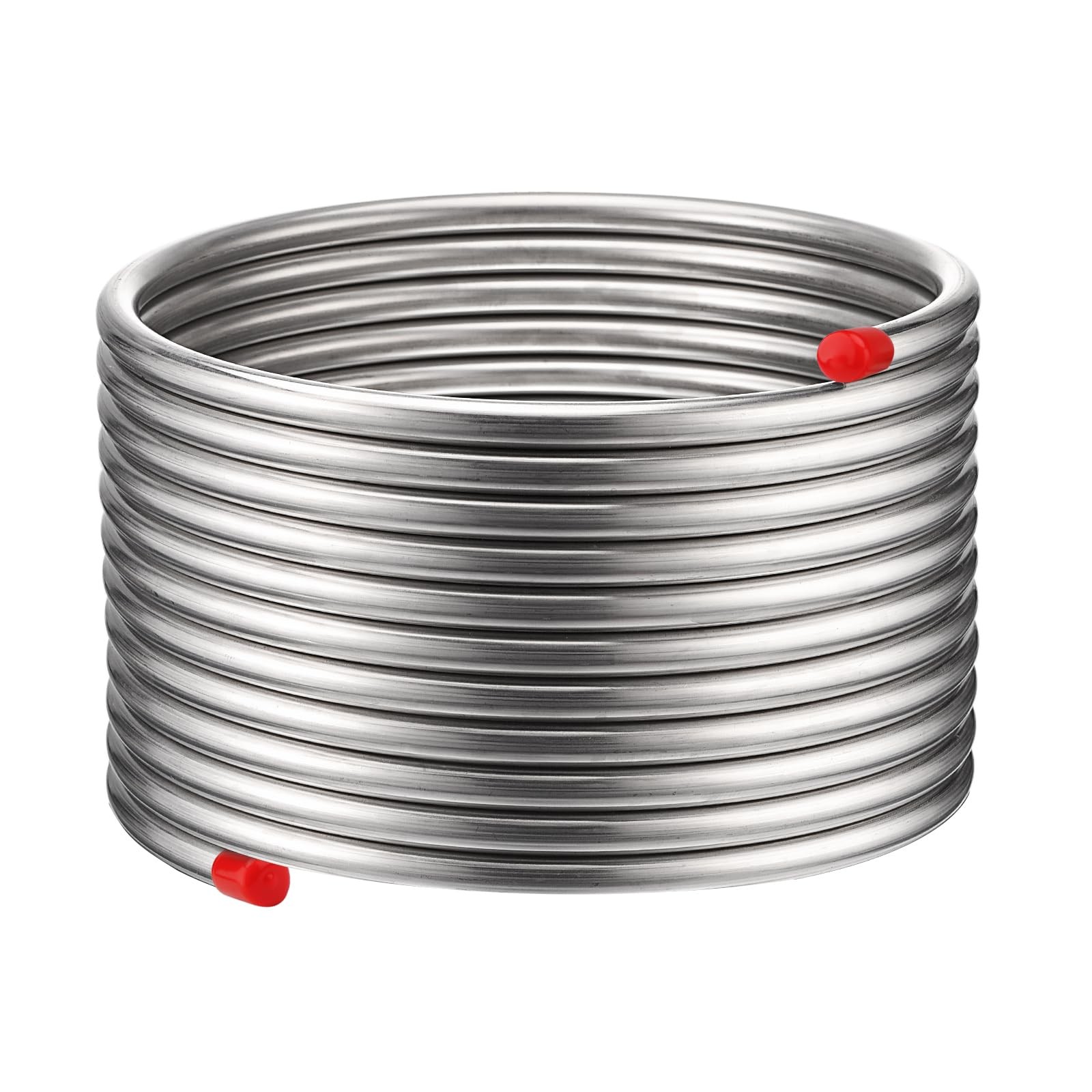 Vigorous Wort Chiller, 3/8 x 25 Ft Food Grade 304 Stainless Steel Coil, Water Ch