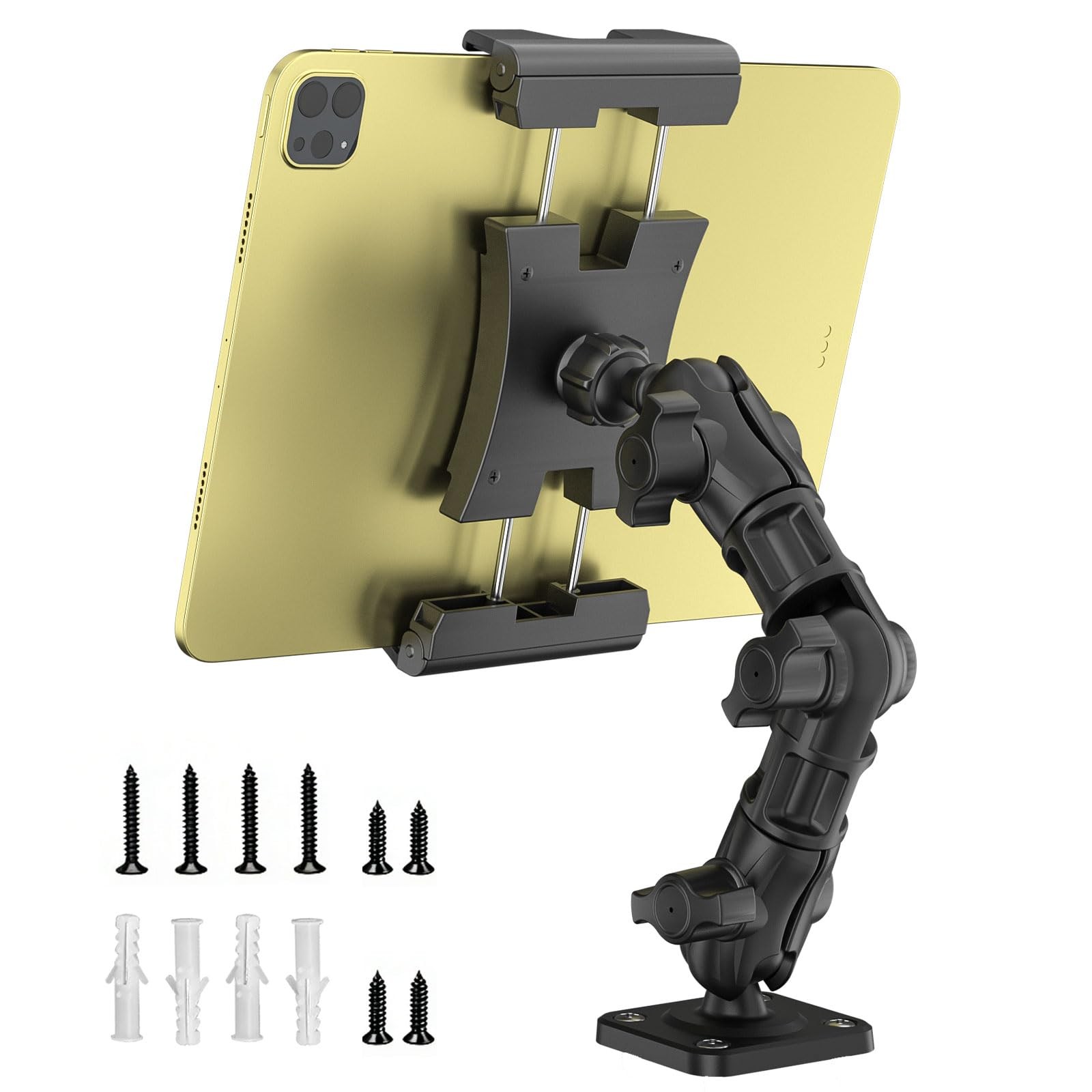 "Heavy Duty Tablet Mount for Truck, 513"" iPad Holder, Adjustable Arm"