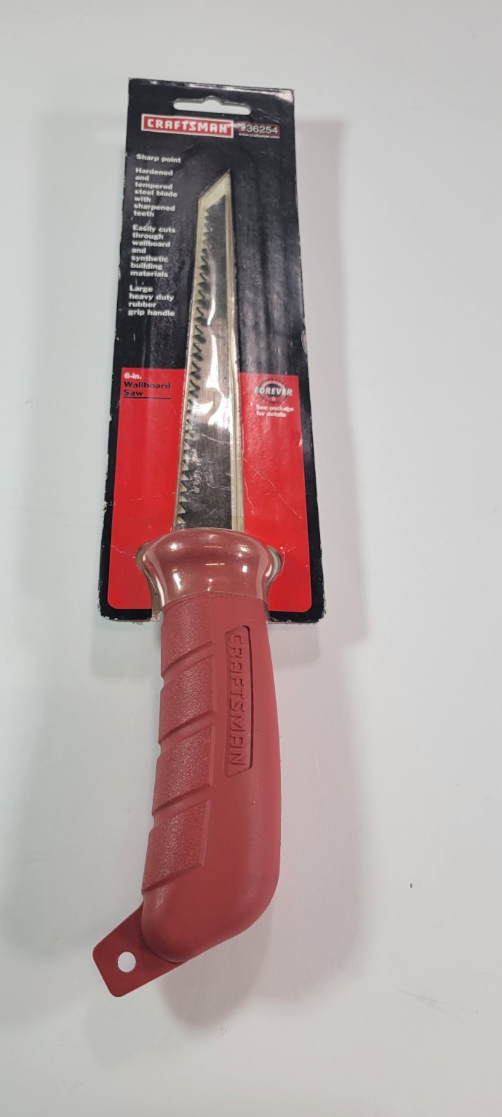 Craftsman 936254 6" Wallboard Saw Drywall Sheetrock Jab Hand Tool Vintage Red...