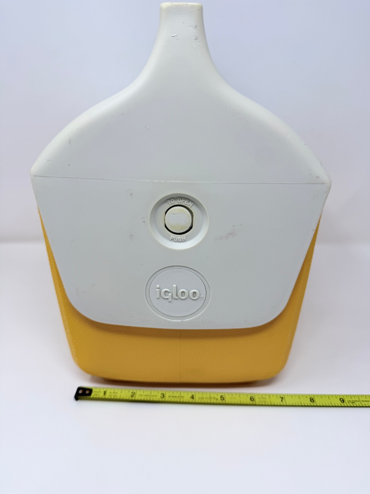 Playmate by Igloo Cooler Lemon Yellow/White W/ Side Push Button- USA