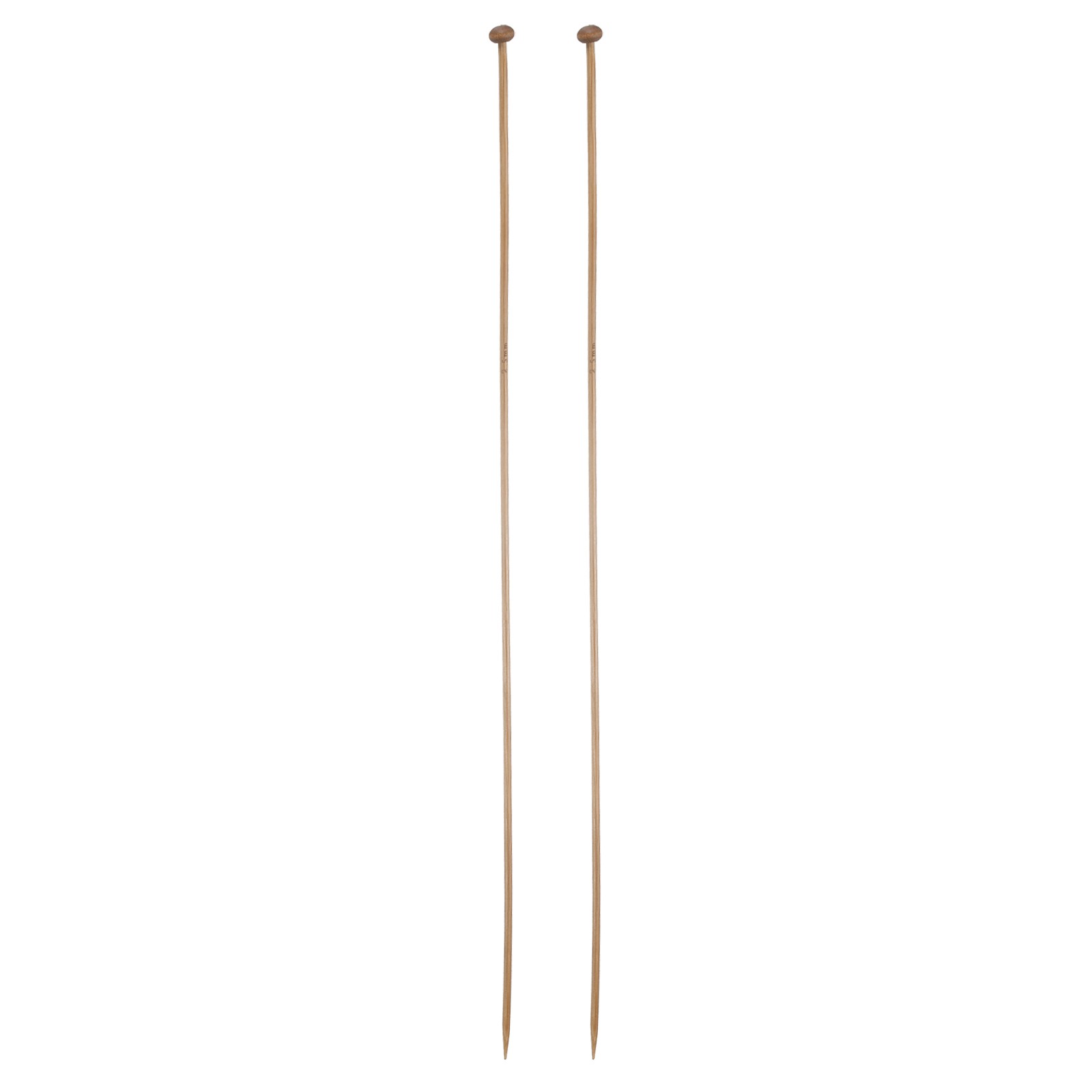 2.5mm Bamboo Knitting Needle Straight Single Pointed 13.8 Inch Long US Size 1.5