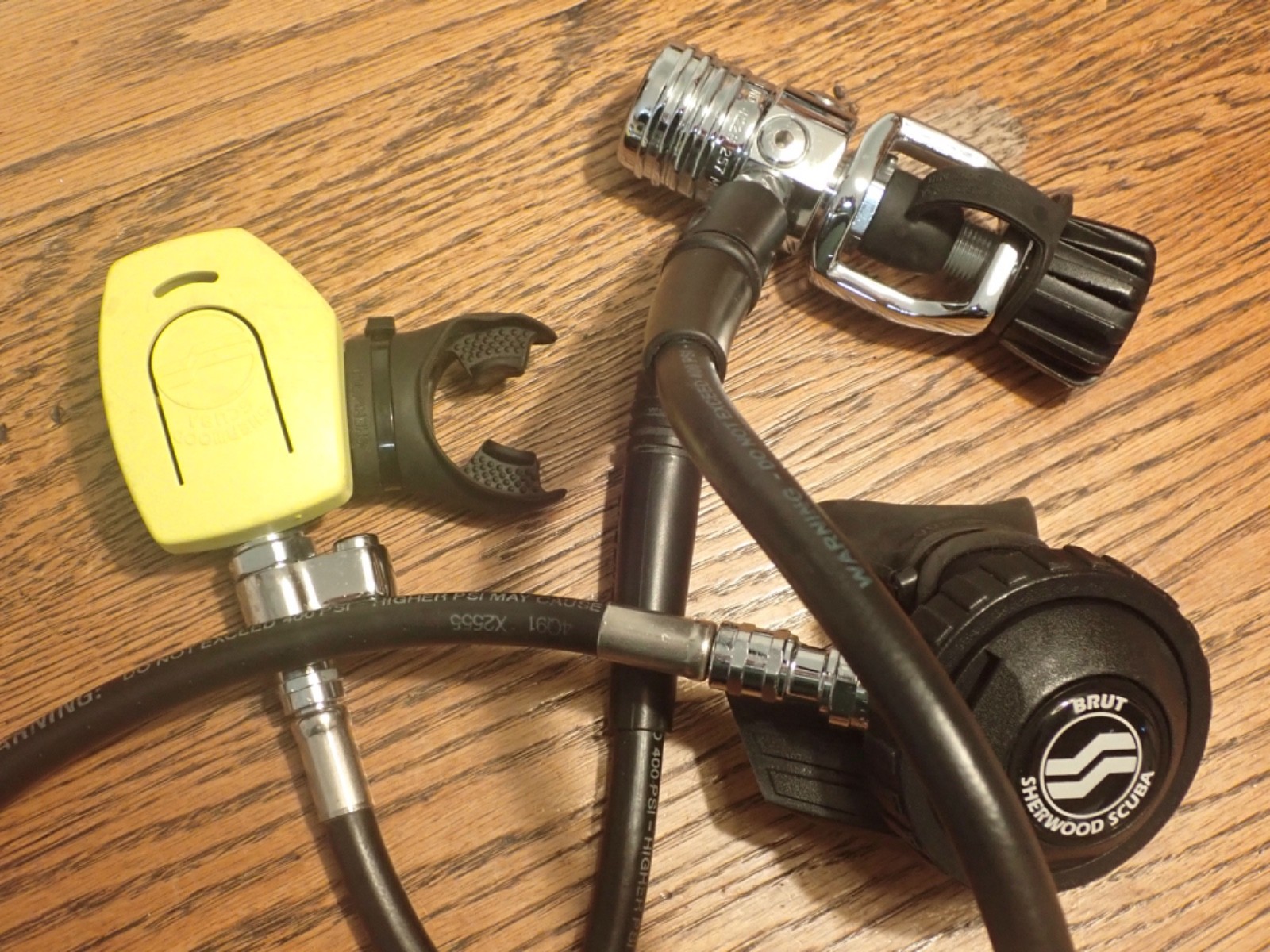 Sherwood Brut Scuba Regulator & Octopus Tests Good