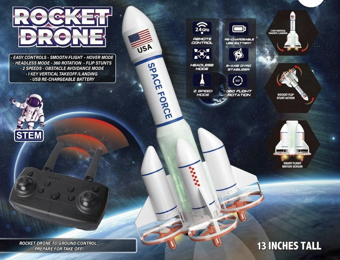Replacement Remote - Drone Space Force Rocket CONTROLLER ONLY Jupiter Creations