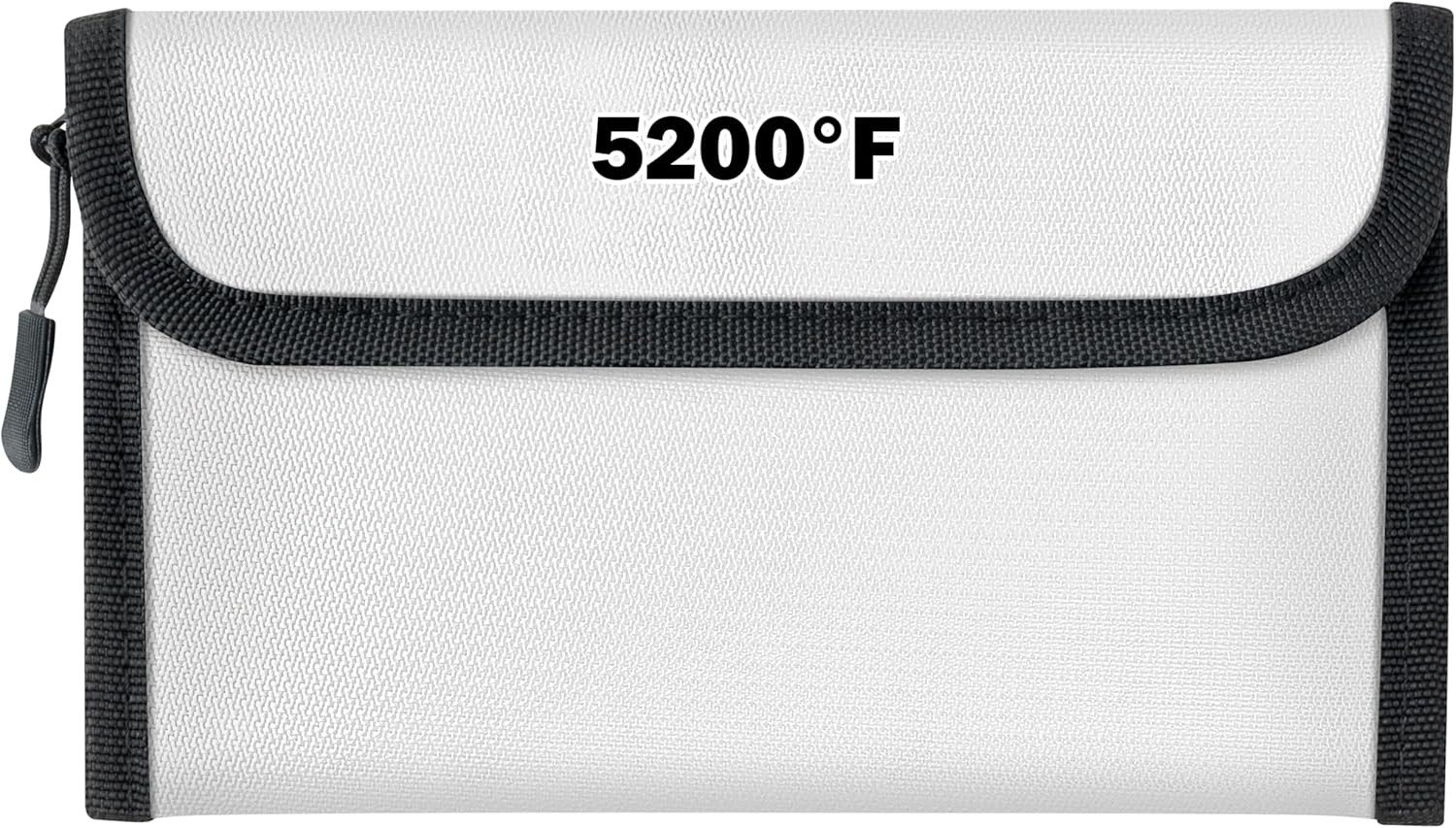 5200�F Fireproof Waterproof Document Bag Money Pouch 3 Layers Heat Insulated