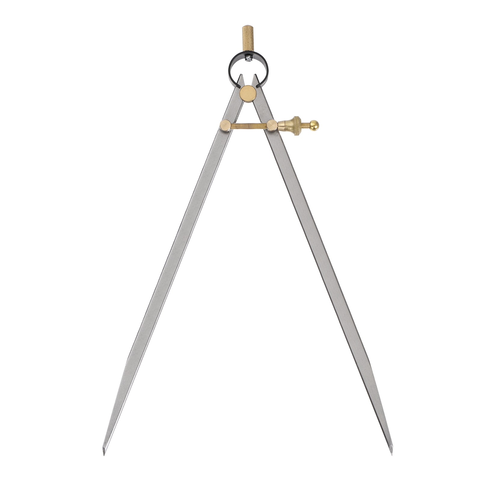 Spring Joint Caliper 10 " Carbon Steel Spring Divider w Brass Fulcrum Flat Leg